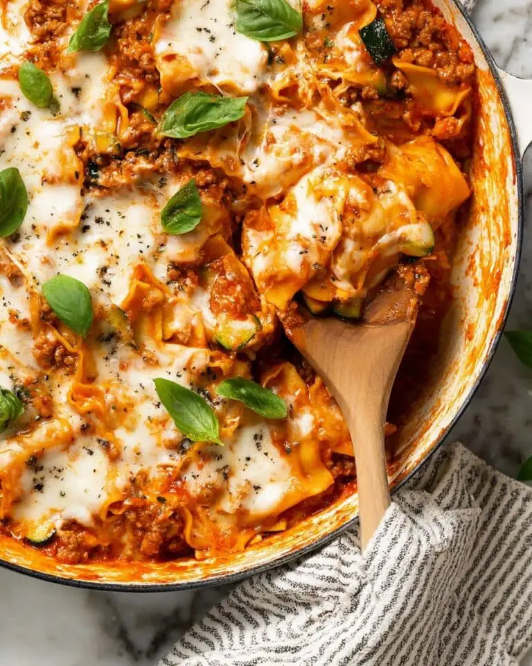 Easy Skillet Lasagna with Cottage Cheese Recipe