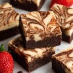 Strawberry Cheesecake Swirl Brownies Recipe