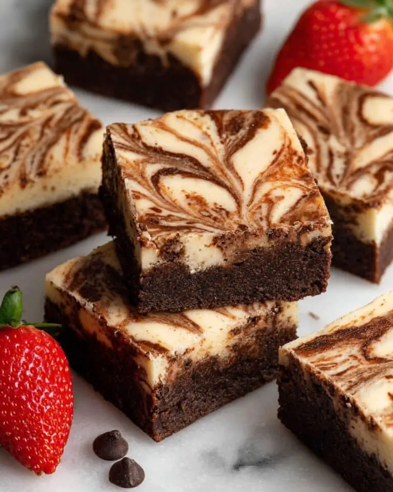 Strawberry Cheesecake Swirl Brownies Recipe