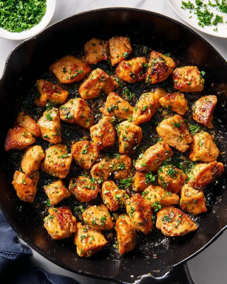 Garlic Butter Chicken Bites Recipe