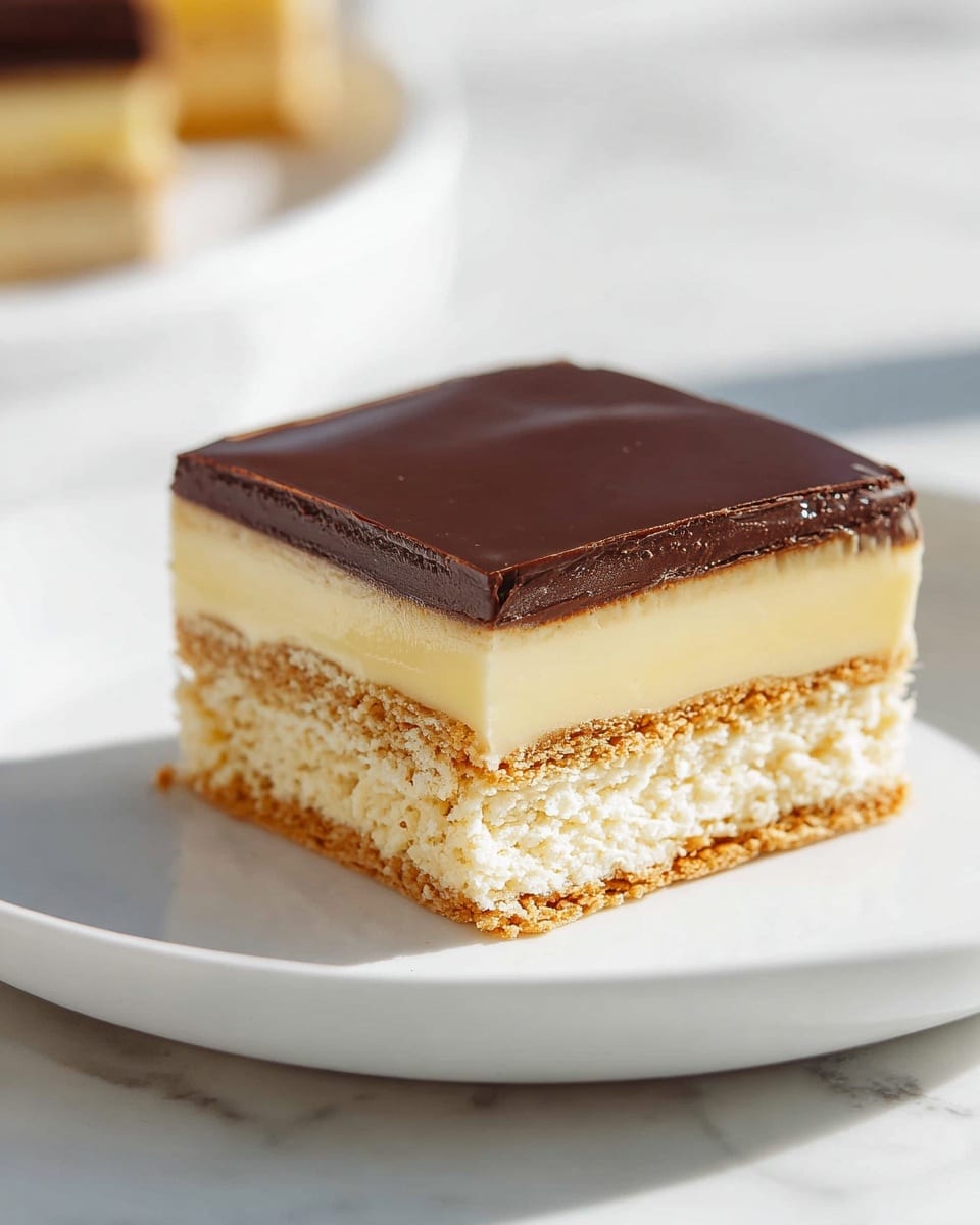 Eclair Cake with Chocolate Ganache Recipe