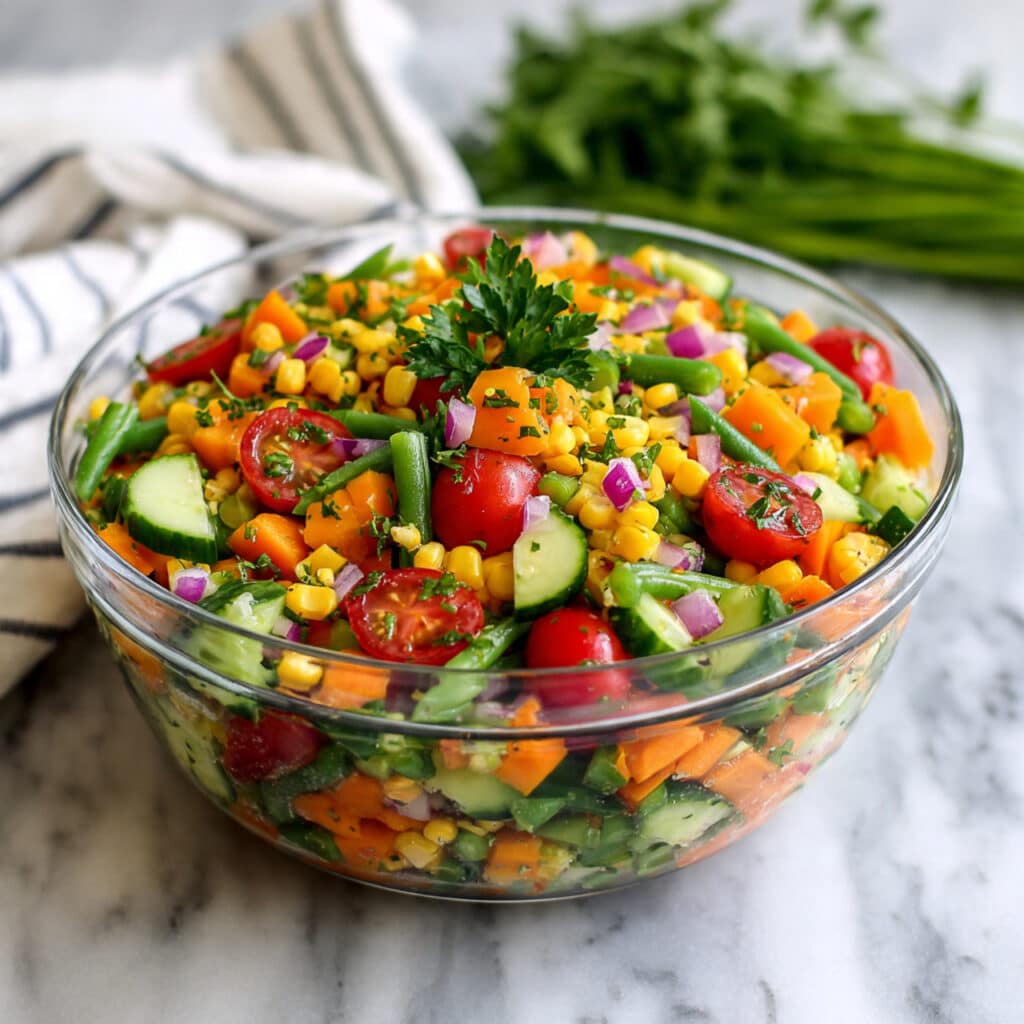 Vegetable Salad with Lemon-Dijon Vinaigrette Recipe