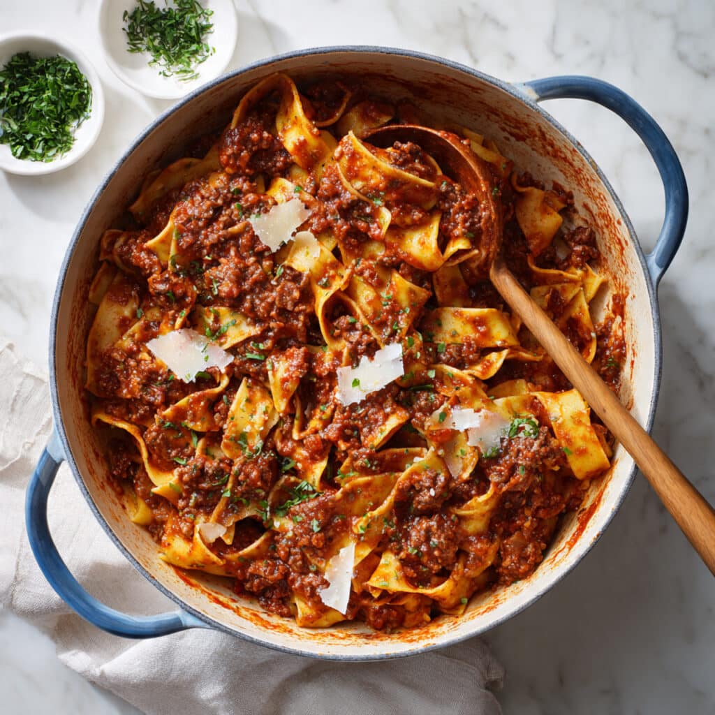 Dutch Oven Short Rib Ragu with Pappardelle Recipe