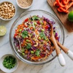 Edamame Crunch Salad with Sesame Lime Vinaigrette Recipe