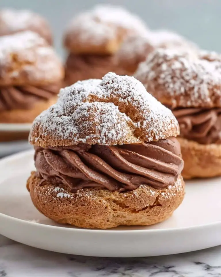Super Easy Chocolate Cream Puffs Recipe