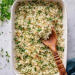 Herb Baked Rice with Fresh Parsley and Lemon Recipe