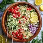 Lemon Orzo Salad with Feta Recipe