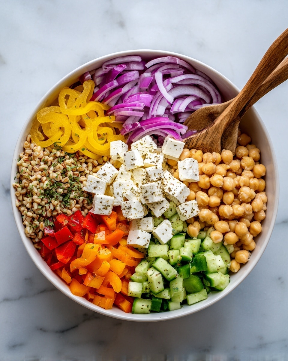 Mediterranean-Style Chopped Salad with Oregano Vinaigrette Recipe