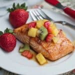 Glazed Salmon with Fruit Salsa Recipe