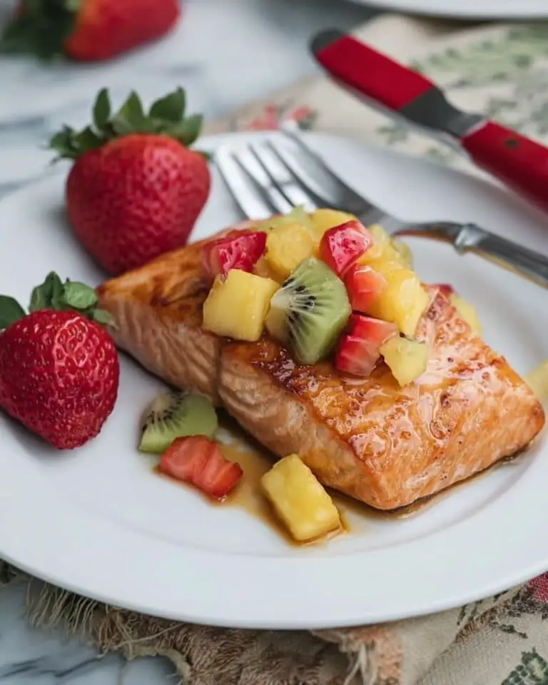 Glazed Salmon with Fruit Salsa Recipe