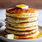 Fluffy Sourdough Discard Pancakes with Buttermilk Recipe