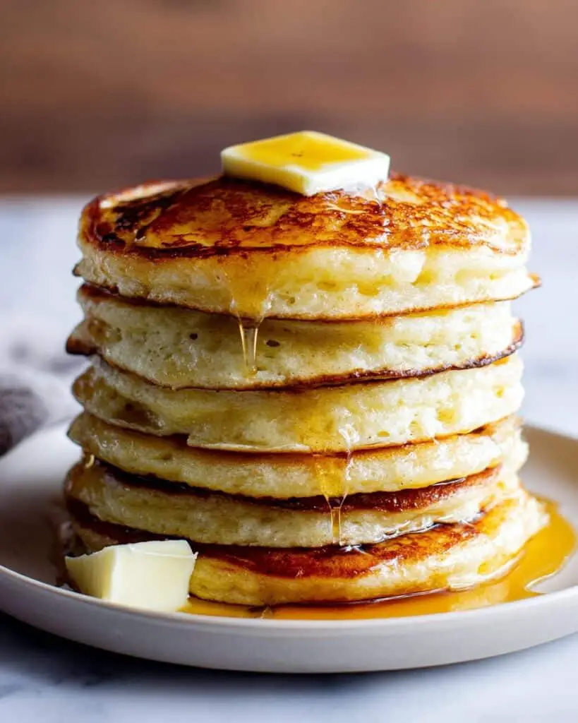 Fluffy Sourdough Discard Pancakes with Buttermilk Recipe