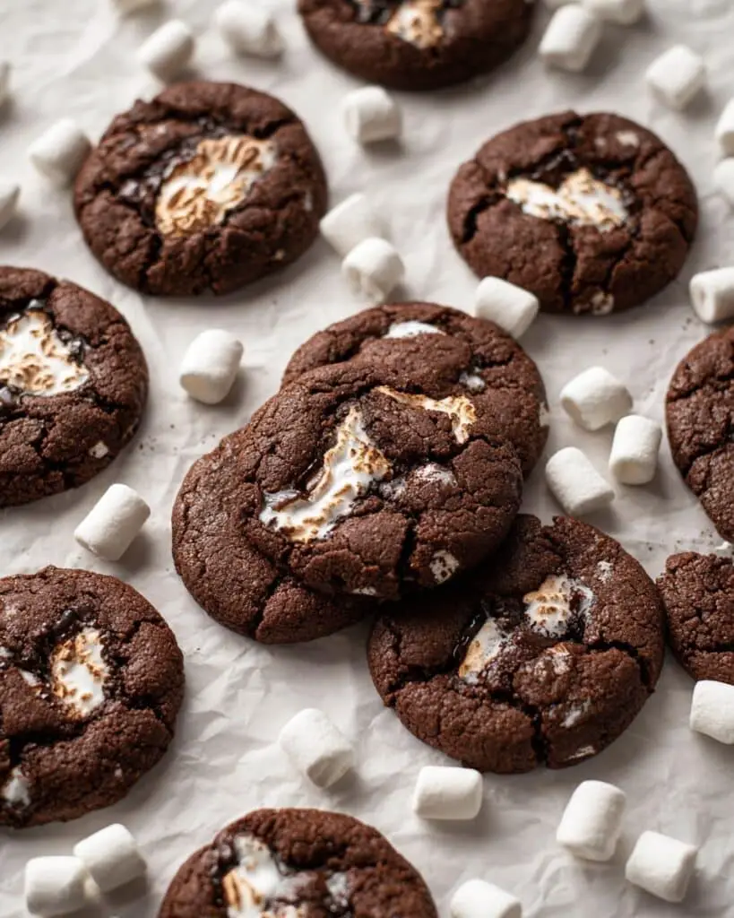 Chocolate Marshmallow Cookies Recipe