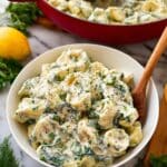 Spinach and Feta Cheese Tortellini in a Creamy Herb Sauce Recipe