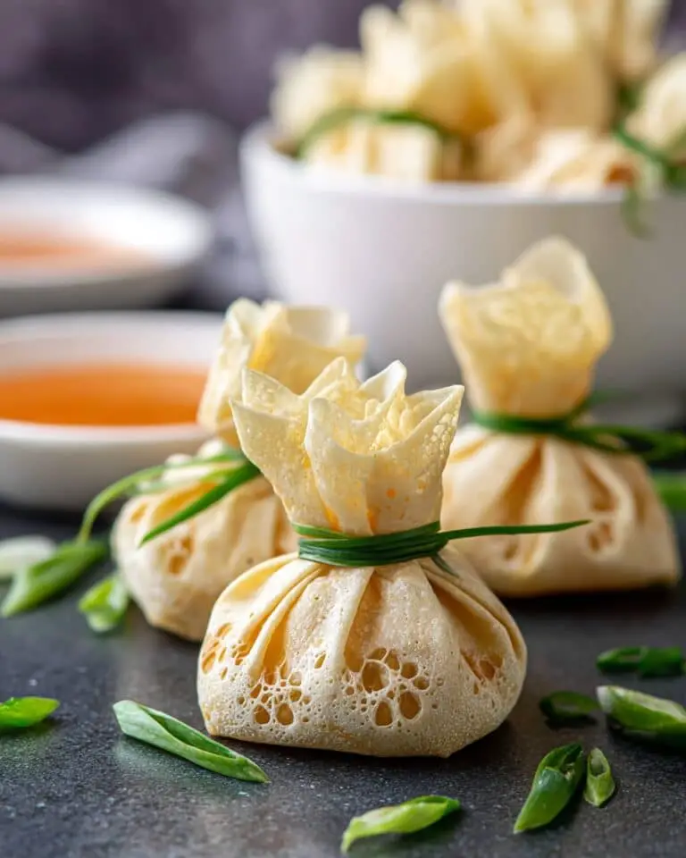 Stuffed Chicken Crepe Pockets Recipe