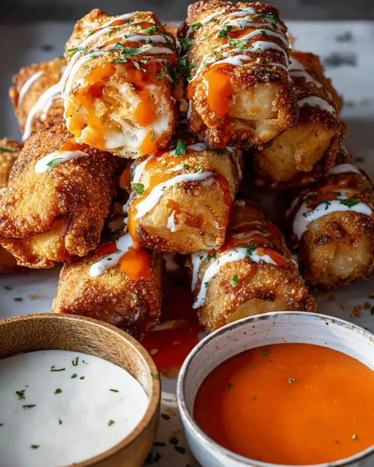 Buffalo Chicken Egg Rolls Recipe