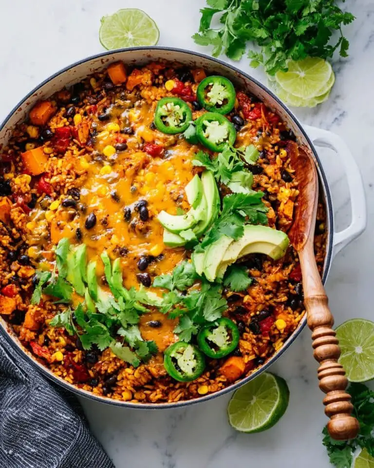 One Skillet Sweet Potato Burrito Bowls Recipe