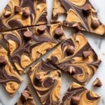 Chocolate Peanut Butter Cup Bark Recipe