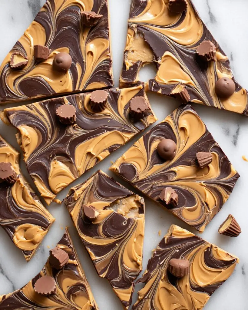 Chocolate Peanut Butter Cup Bark Recipe