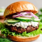 Greek Burgers with Feta and Tzatziki Sauce Recipe