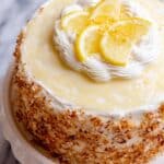 Lemon Coconut Cake with Lemon Curd and Toasted Coconut Recipe