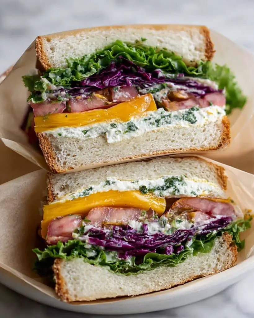 Marinated Tomato Sandwich with Cashew Tofu Spread and Sumac Onions Recipe