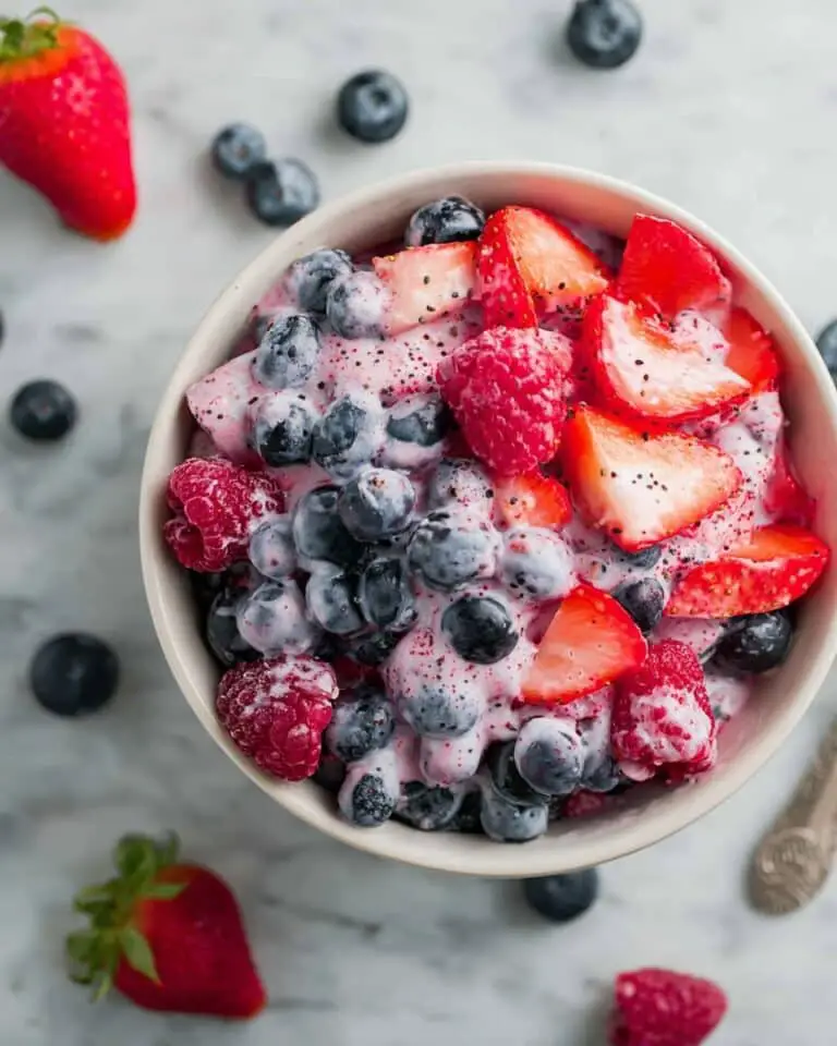 Easy Creamy Berry Salad Recipe