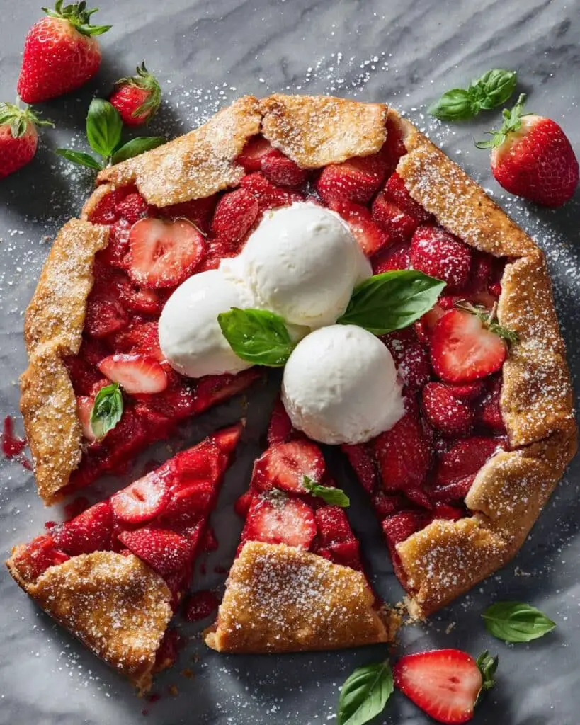 Strawberry Galette with Homemade Crust Recipe