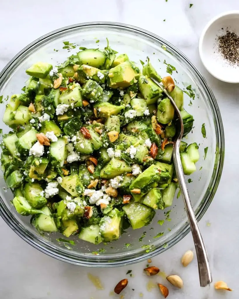 Smashed Cucumber Salad with Feta and Dill Recipe