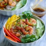 Grilled Shrimp Spring Roll Noodle Bowls Recipe