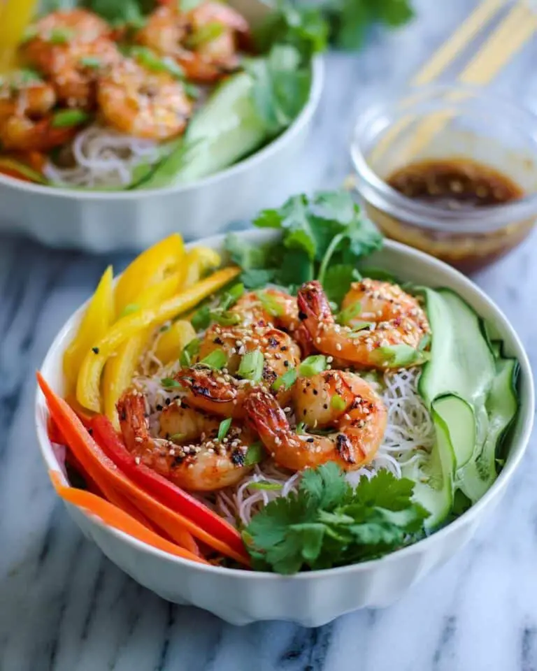 Grilled Shrimp Spring Roll Noodle Bowls Recipe