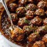 Salisbury Steak Meatballs with Rich Onion Gravy Recipe