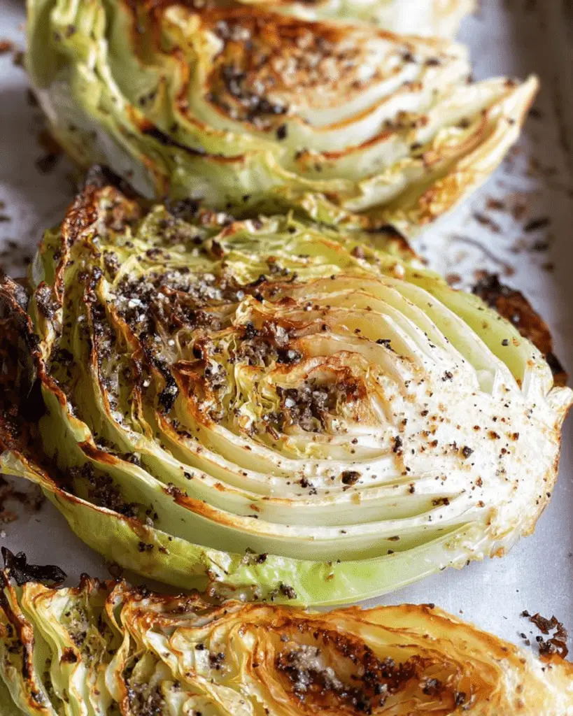 Italian Roasted Cabbage Slices Recipe
