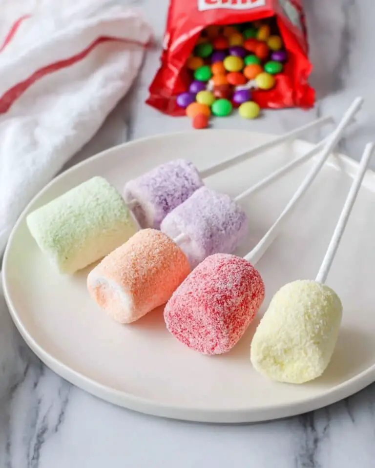 Rainbow Skittles Marshmallow Pops Recipe