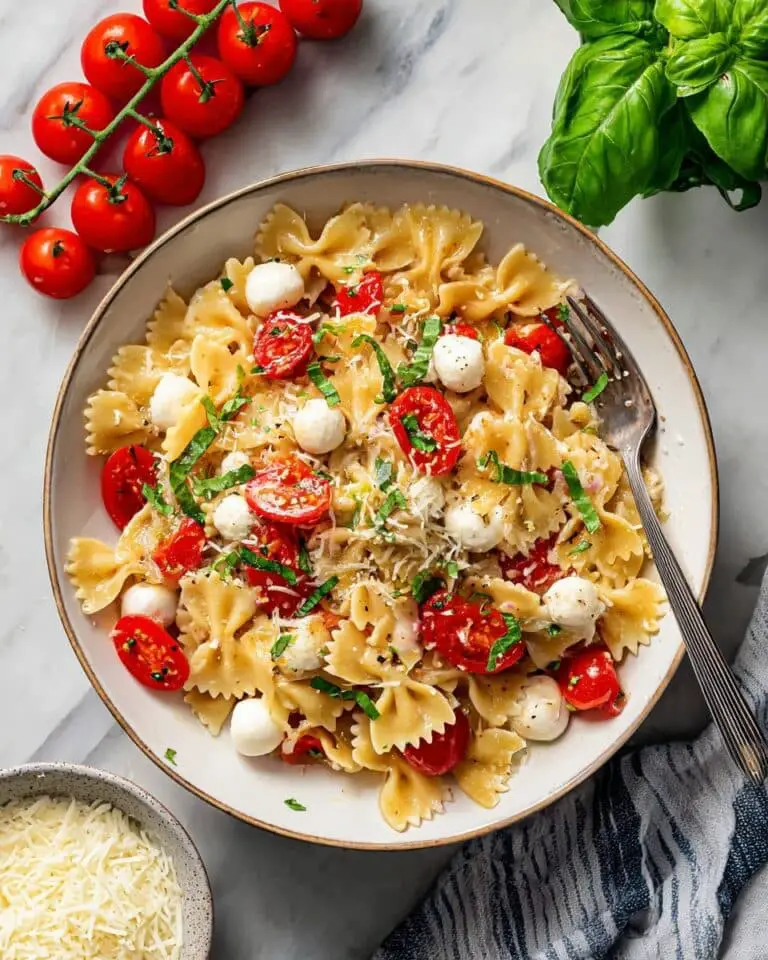 One Pot Caprese Pasta Recipe