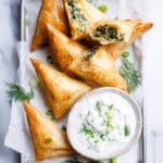 Ultra Crispy Spinach and Feta Triangles Recipe