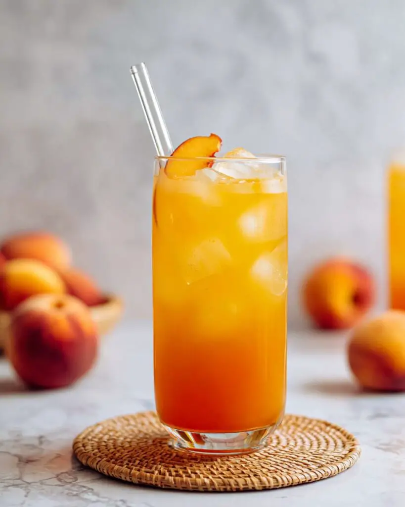 Iced Peach Green Tea Lemonade Recipe