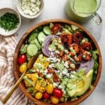 Blackened Shrimp Summer Salad with Corn and Feta Recipe