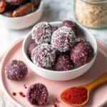 Raspberry Bliss Balls with Dates Recipe