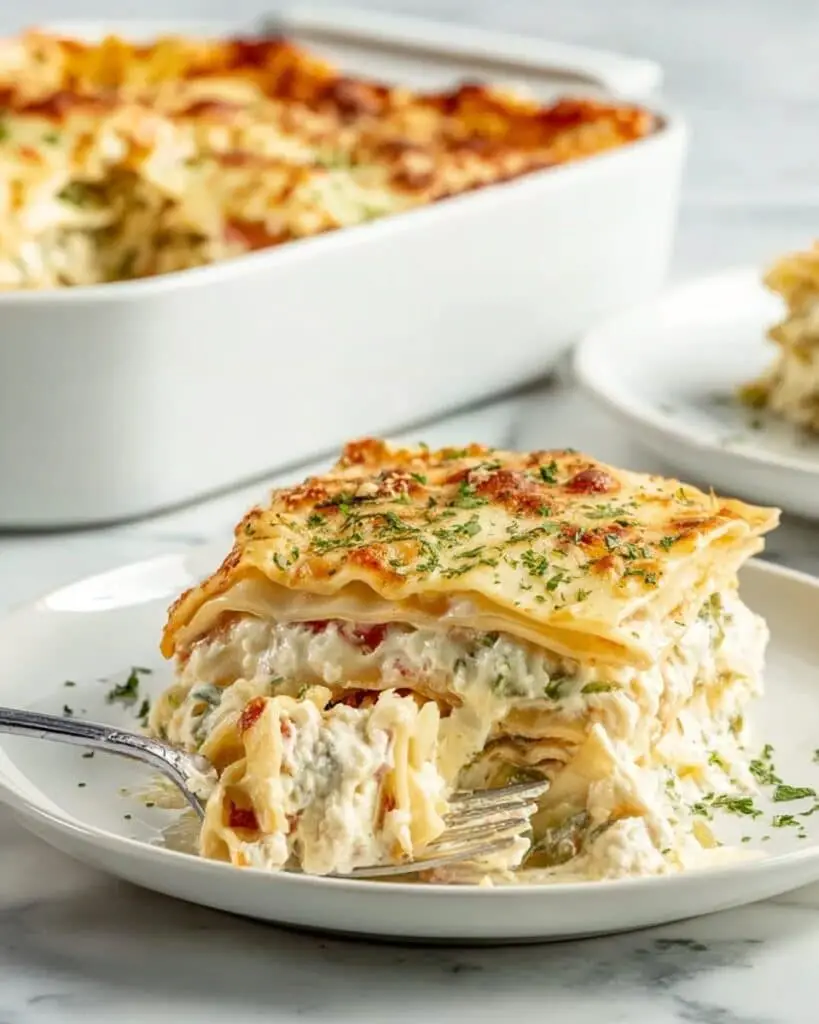 Chicken Lasagna with Spinach and Provolone Recipe