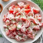Tomato Garlic Salad Recipe