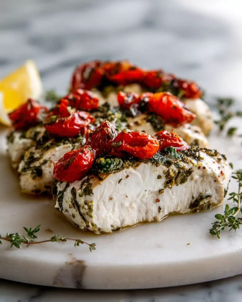 Baked Chicken Breasts with Feta, Kalamata Olives, and Cherry Tomatoes Recipe