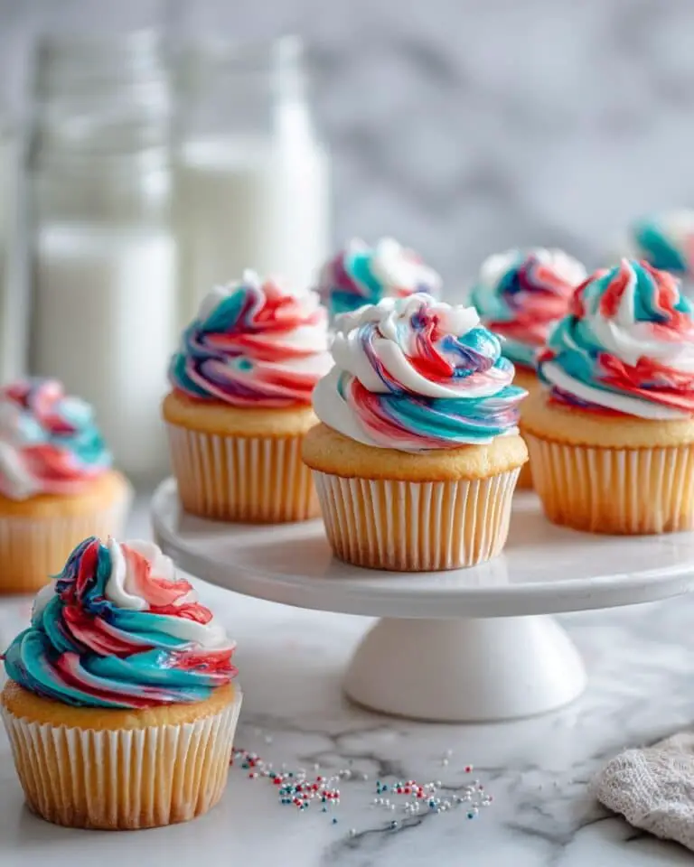 Red White and Blue Cupcakes Recipe