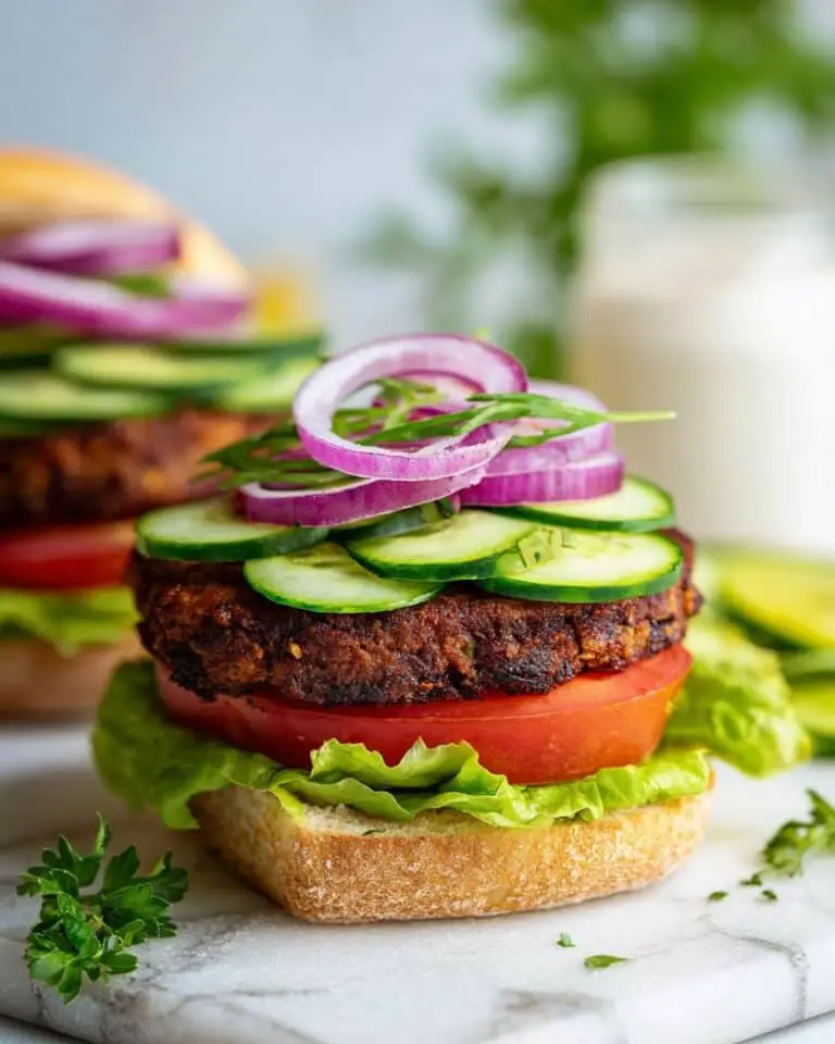 Greek Turkey Burger with Feta, Olives, and Lemon Yogurt Tzatziki Recipe