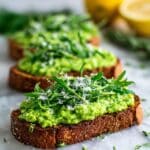 Pea Bruschetta Recipe (Pea Crostini) Recipe