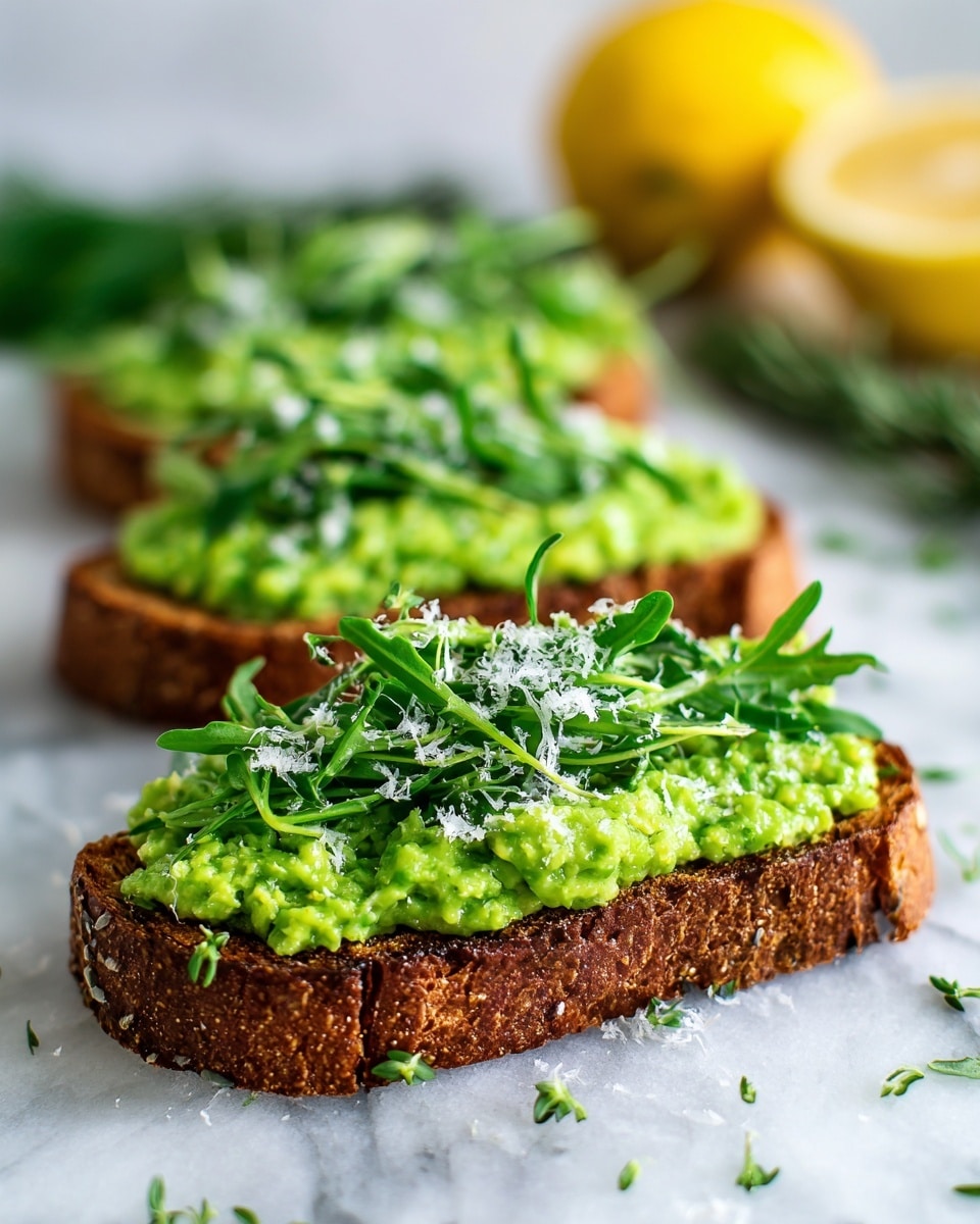 Pea Bruschetta Recipe (Pea Crostini) Recipe