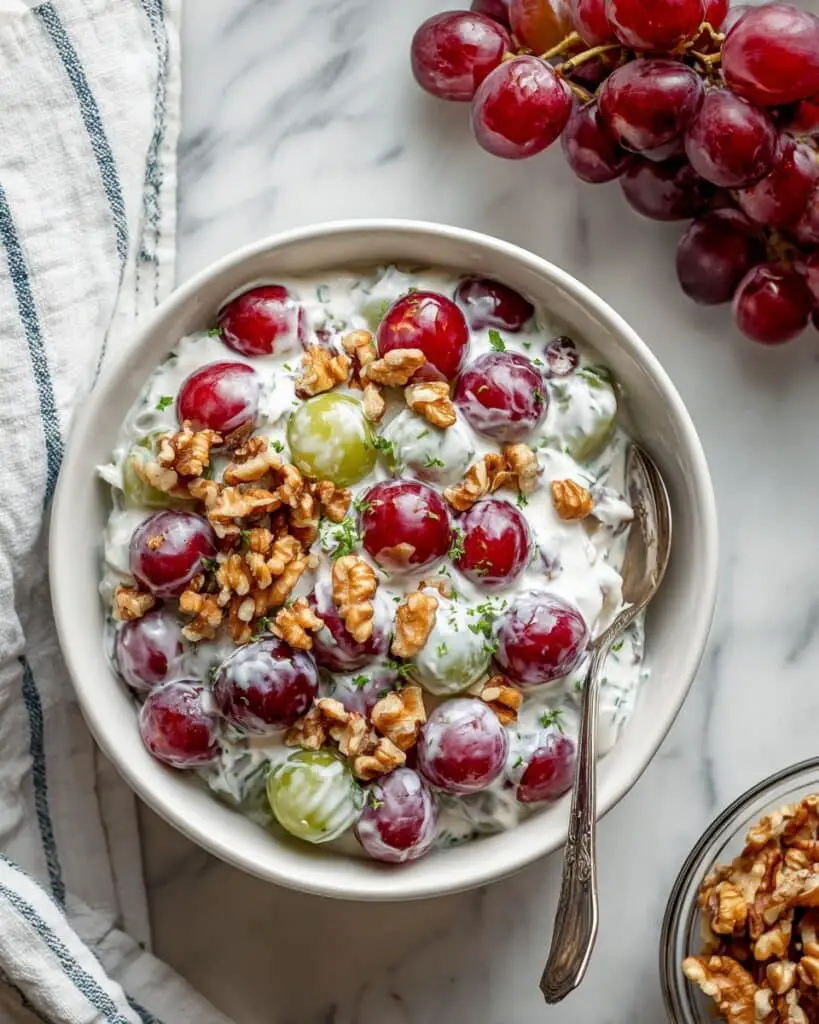 Grape Salad with Candied Walnuts Recipe