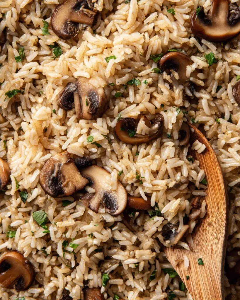 Creamy Mushroom Rice Pilaf Recipe