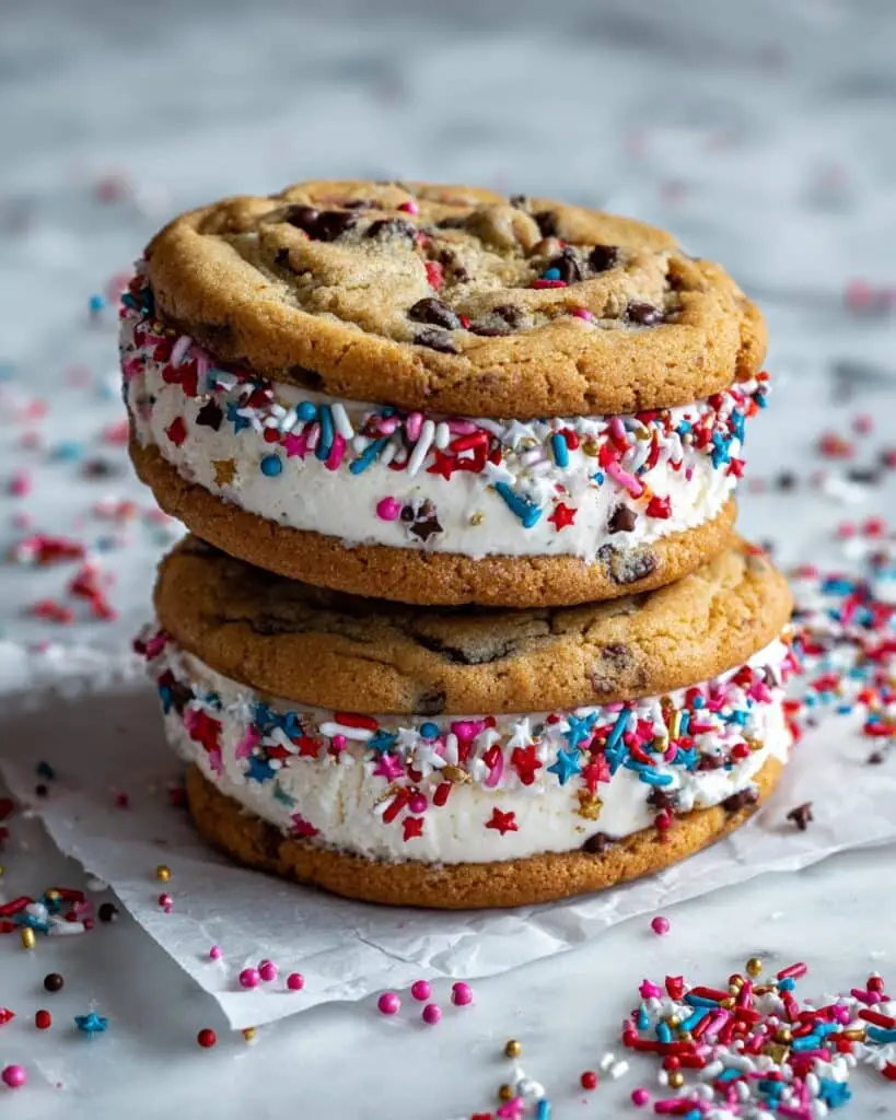 Patriotic Ice Cream Sandwiches Recipe