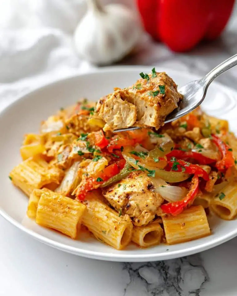 Creamy Chicken Fajita Pasta Recipe